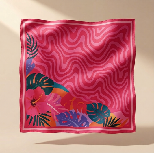 Pink Allure Square Scarf