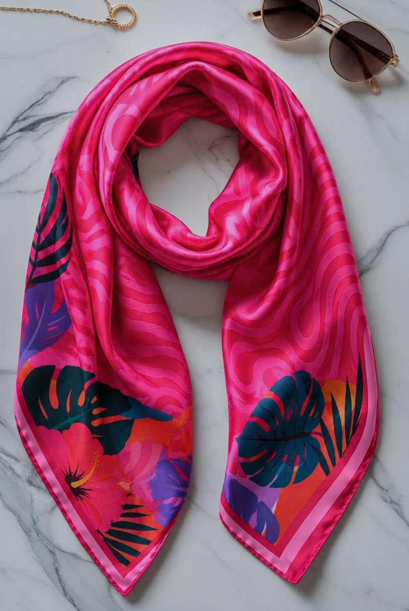 Pink Allure Square Scarf