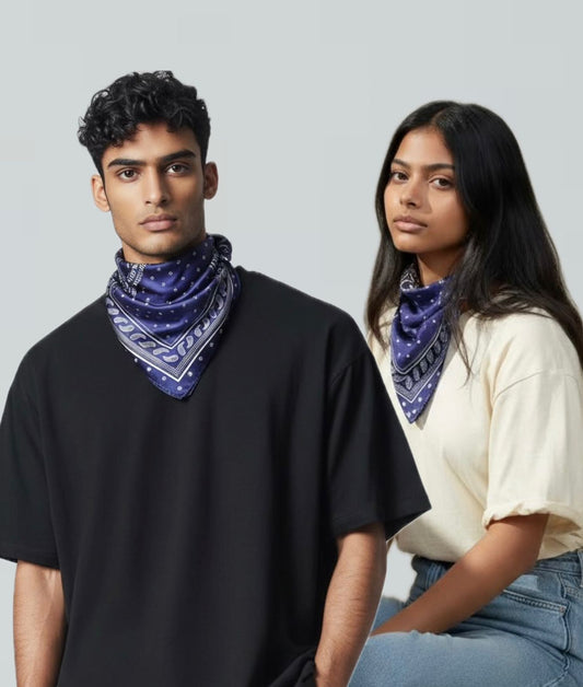 Midnight Heritage Square Scarf
